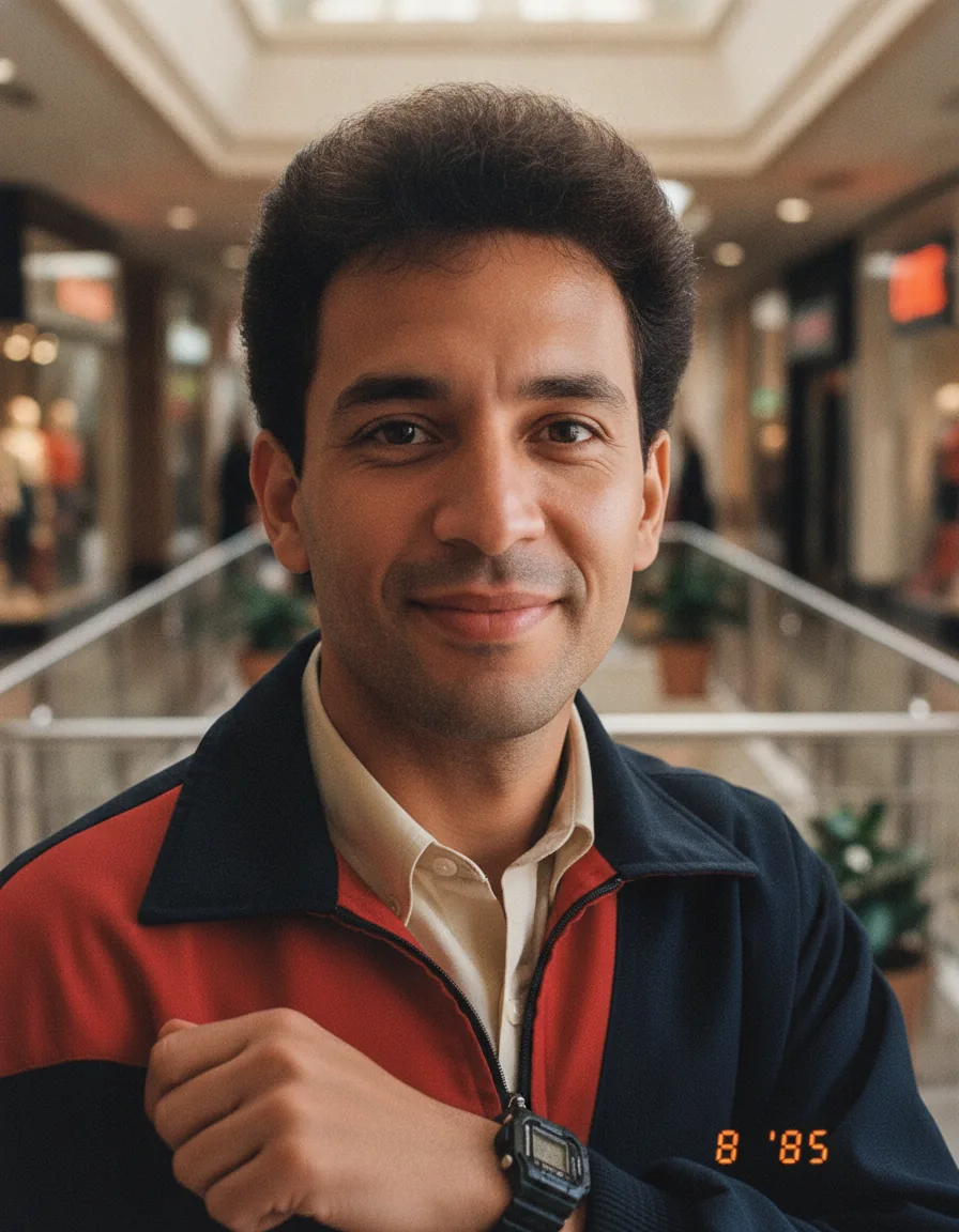 Mid-Eighties Master Portrait: a 1980s-style edit made with this prompt