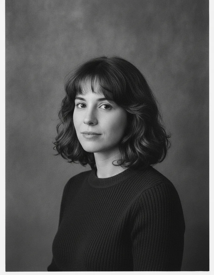 Silver Gelatin Studio Headshot: a 1980s-style edit made with this prompt