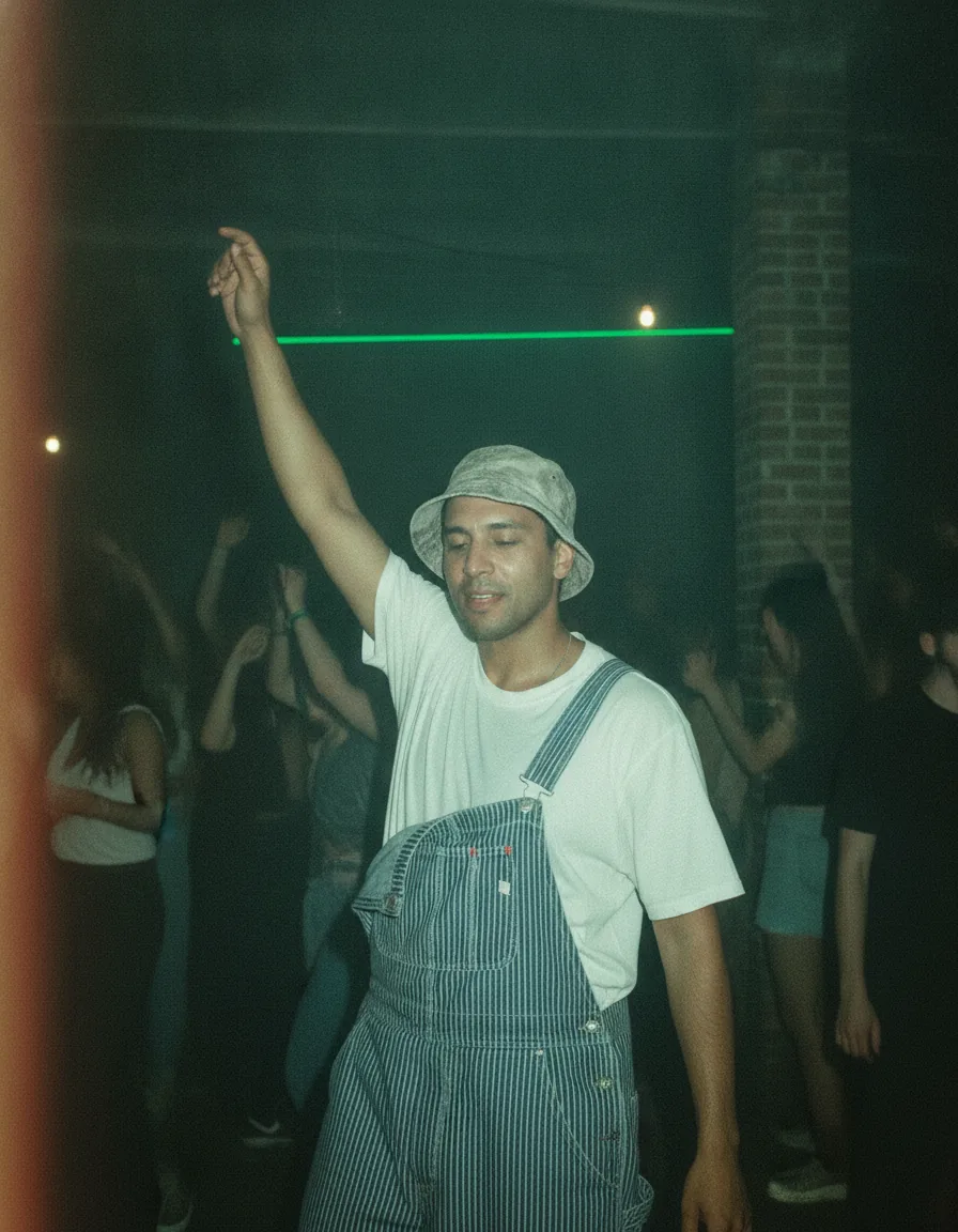 Underground Warehouse Rave Flash: a 1980s-style edit made with this prompt